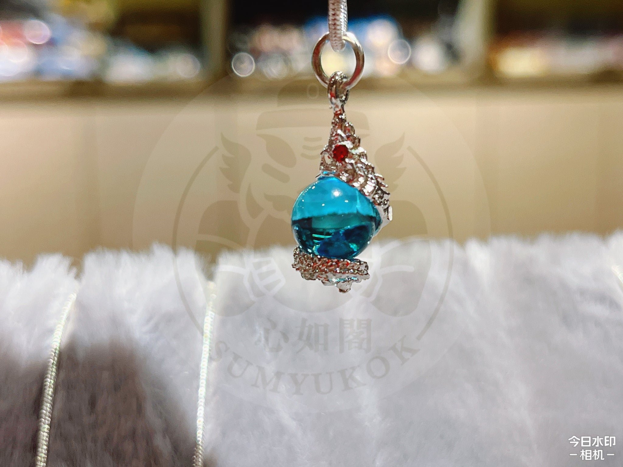 招偏財橫財、成願力高、多功能】阿贊nak 水龍珠頸鏈連水龍符片– 心如閣